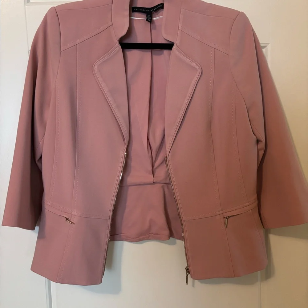 WHBm Elegant Pink Women's Pantsuit - Picture 7 of 13